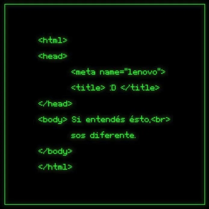 Lenovo piece: “If you get this, you're different” (Spanish copy)
