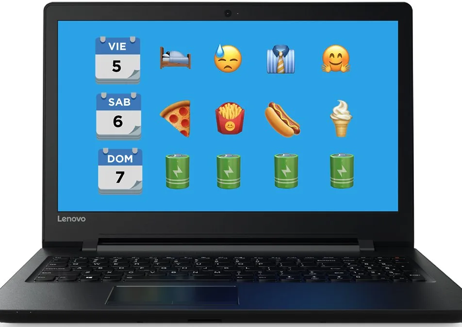 Lenovo piece: the weekend told in emojis