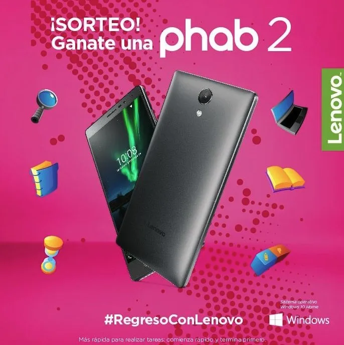 Lenovo piece: Phab 2 giveaway, #RegresoConLenovo