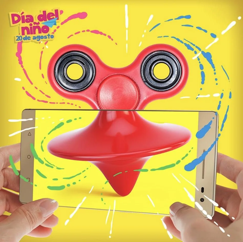 Lenovo Children's Day piece: a spinning top that turns into a fidget spinner